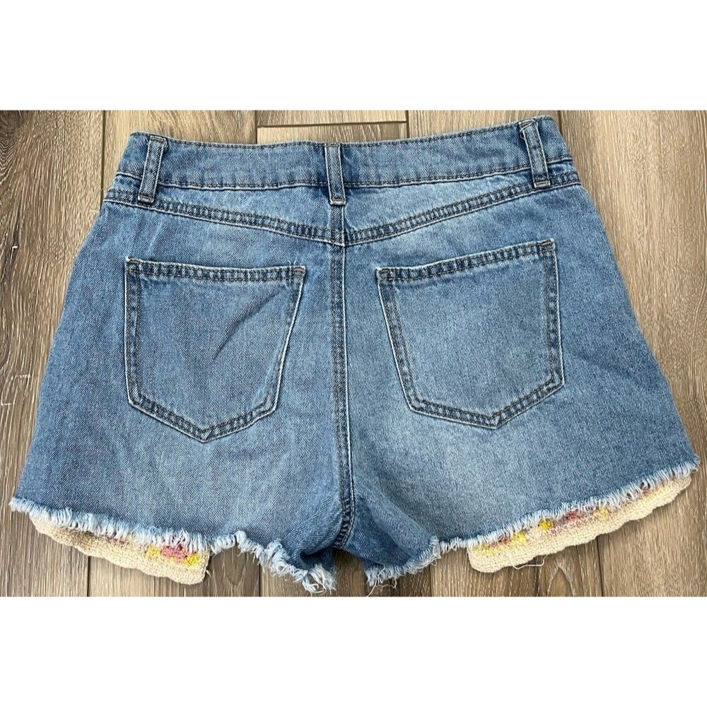 Sincerely Jules Denim Cut Off Jean Shorts Distressed Women’s Juniors Size 5/27 - Picture 5 of 6